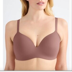 Knix WingWoman Contour Bra size 8+ 40F pink ginger copper euc